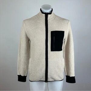 Stylish Club Monaco Bouclé Bomber Jacket